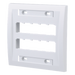 PANDUIT CFPE10WH-2GY - Placa de Pared Vertical / 10 Puertos Mini-Com / ABS / 4.5 x 4.5 pulg. / Blanco | SIERRA STORE