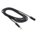 Cable de Audio XLR a Plug / 3 Polos Macho a 1/4 in Mono / Conectores Seetronic Serie M / Longitud 5 m (16.4 ft) / Triple Blindaje / | SIERRA STORE