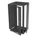 LINKEDPRO BY EPCOM SR-1924-GFP - Gabinete para Montaje en Pared, Puerta de Cristal Templado, Cuerpo Fijo con Rack 19" de 24 Unidades | SIERRA STORE