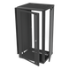LINKEDPRO BY EPCOM SR-1924-GFP - Gabinete para Montaje en Pared, Puerta de Cristal Templado, Cuerpo Fijo con Rack 19" de 24 Unidades | SIERRA STORE