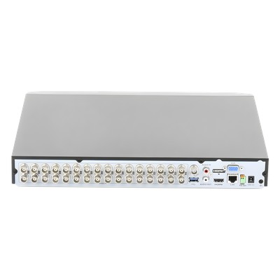 DVR 32 Canales TurboHD + 8 Canales IP / 5 Megapixel Lite - 3K Lite / Acusense (Evita Falsas Alarmas) / Audio por Coaxitron / 2 Bahías | SIERRA STORE
