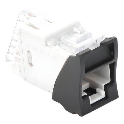 SIEMON U5-H01NS - Jack UTP Cat5e / Terminación 110 / Montaje Híbrido Plano-Angulado / 1 Puerto / Color Negro | SIERRA STORE