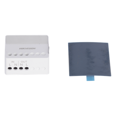 HIKVISION DS-PM1-O1H-WB - Relevador Inalámbrico / Control Remoto 433 MHz / 100-240 VCA / 13 A Máx. / LED Estado | SIERRA STORE