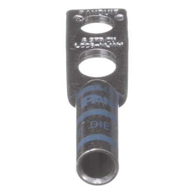 PANDUIT LCC6-14JAW-L - Zapata de Compresión / Calibre 6 AWG / Doble Barreno 1/4 pulgada (6.4 mm) / Espaciado 0.63 pulgadas / Tambor | SIERRA STORE