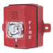 Sirena Estrobo Para Exterior De Dos Hilos Color Rojo Montaje Pared | SIERRA STORE