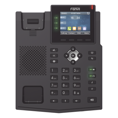 Teléfono IP / 6 Líneas SIP / Pantalla LCD Color 2.8" / Audio HD / Conferencia 3 Vías / Puertos Gigabit / PoE 802.3af | SIERRA STORE