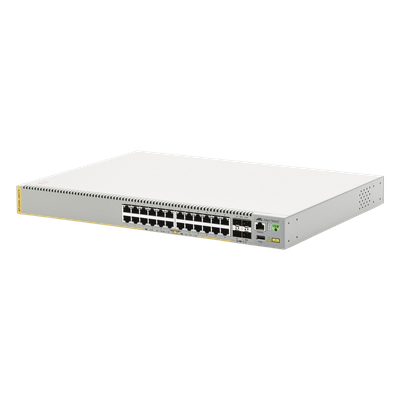 Switch Capa 3 / 24 x Gigabit / 4 x SFP+ 10G / Stackeable / Doble Fuente / 128 Gbps / 95.2 Mpps | SIERRA STORE