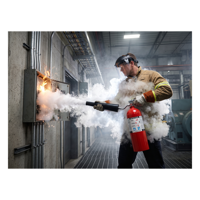 Extintor de CO₂ / Clasificación UL 2-B:C a 10-B:C / Capacidades 5 lb a 20 lb (2.27 kg a 9.07 kg) / Válvula de Cierre Integral / Bocina | SIERRA STORE