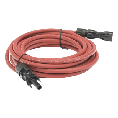 Cable Fotovoltaico / 2.5 m (8.2 ft) / 10 AWG / MC4-M Ambos Extremos / Rojo | SIERRA STORE