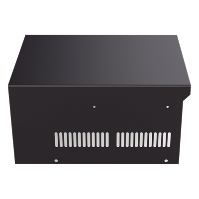 EPCOM INDUSTRIAL SRX21U - Gabinete de acero en color negro, para usar como base con radio aéreo IC-A120 y fuente de alimentación | SIERRA STORE