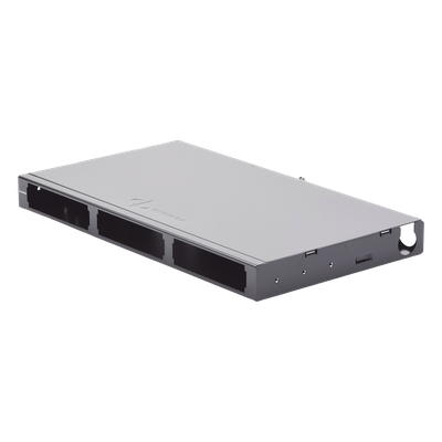 SIEMON FCP3-RACK - Panel de Conexión de Fibra para Rack de 19in, Bandeja Fija, Acepta 3 Placas Quick Pack, Hasta 72 Fibras, 1 UR | SIERRA STORE
