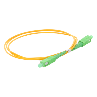 LINKEDPRO BY EPCOM LPSM2SCASCAS1 - Jumper de Fibra Óptica / SC/APC-SC/APC / Monomodo OS2 G.652D / Simplex / 1 Metro (3.28 Pies) / 2mm | SIERRA STORE