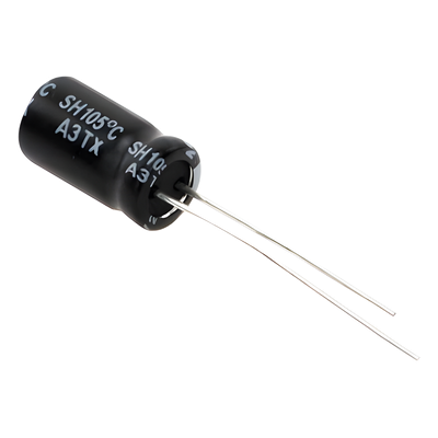 Capacitor Electrolítico Radial / 220 µF / 16 Vcc / 105 °C / 6.3 x 11 mm | SIERRA STORE