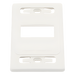 SIEMON MX-FP-S-04-02B - Placa de Pared Modular MAX, de 4 Salidas, Color Blanco, Versión Bulk (Sin Empaque Individual) | SIERRA STORE