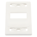 SIEMON MX-FP-S-04-02B - Placa de Pared Modular MAX, de 4 Salidas, Color Blanco, Versión Bulk (Sin Empaque Individual) | SIERRA STORE