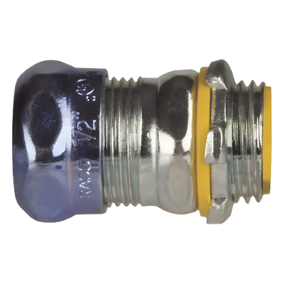 Conector de Compresión / Pared Delgada 3/4 in / Acero Galvanizado / Aislado / 1.35 in (34.29 mm) x 1.255 in (31.88 mm) | SIERRA STORE