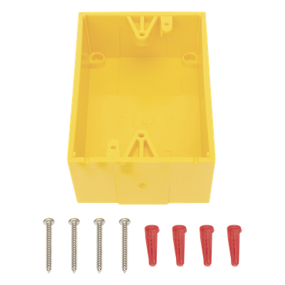 Caja de Montaje Superficial / Policarbonato Resistente / Perfil Bajo 1.5 pulgadas (38 mm) / Compatible con Botones de Emergencia / | SIERRA STORE