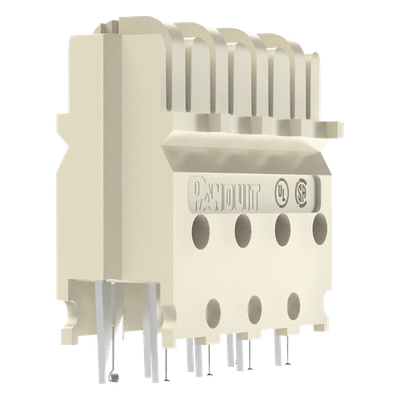 PANDUIT GPCB4-XY - Block de Conexión Cat6 de 4 Pares, de Impacto, Color Marfil | SIERRA STORE