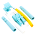 SIEMON FC2-LC-MM-J12 - Conector de Fibra Óptica LC Duplex / Epoxi y Pulido / Multimodo / Fibra Recubierta / Color Aqua / 50 Unidades | SIERRA STORE
