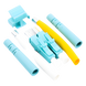 SIEMON FC2-LC-MM-J12 - Conector de Fibra Óptica LC Duplex / Epoxi y Pulido / Multimodo / Fibra Recubierta / Color Aqua / 50 Unidades | SIERRA STORE