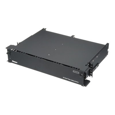 PANDUIT FLEX2U06 - Panel de Distribución de Fibra Óptica / 2 UR / 19.69 in / 144 Fibras por UR / 12 Cassettes HD Flex por UR / Acero y | SIERRA STORE