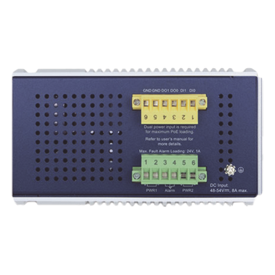 Switch Industrial Administrable Capa 3 / 8 Puertos PoE Gigabit 802.3bt / 2 Puertos SFP 1G/2.5G / 2 Puertos SFP 10G / IP30 / -40 a 75°C | SIERRA STORE