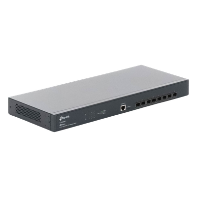 Switch Fibra Óptica L2+ / 8 Puertos SFP+ 10G / 160 Gbps / Sin Ventiladores / Montaje en Rack / Gestión Omada Centralizada | SIERRA STORE
