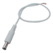 Cable de Alimentación DC / Conector Macho 5.5 x 2.1 mm / Calibre 22AWG / Longitud 30 cm / Forro Blanco / Polarizado | SIERRA STORE