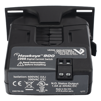 Interruptor de Corriente On/Off / Núcleo Dividido / Disparo Fijo 1.5 A / Rango 1.5-200 A / Salida N.O. 1 A a 30 VAC/CD / UL y CE | SIERRA STORE