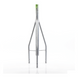 Tramo de Remate para Torre / Tubo Central 2' Cal.18 / Tubos 7/8' Cal.18 / 3 Opresores para Pararrayos / Galvanizado Electrolítico / | SIERRA STORE