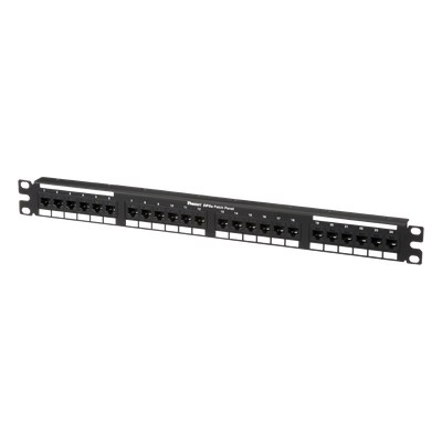 PANDUIT DP245E88TGY - Panel de Parcheo de Impacto / Categoría 5e / 24 Puertos / 1UR / 19 Pulgadas / PoE 100W / T568A/B | SIERRA STORE