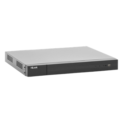 HiLook by HIKVISION NVR-216MH-C/16P - NVR 8 Megapixel (4K) / 16 Canales IP / 16 Puertos PoE+ / 2 Bahías de Disco Duro / HDMI en 4K | SIERRA STORE