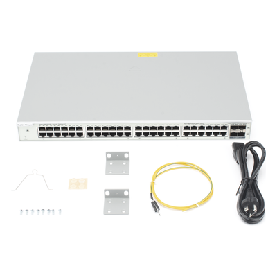 Switch Administrable Capa 2+ / 48 Puertos Gigabit / 4 SFP+ 10Gb / Conmutación 176 Gb/s / Gestión en la Nube | SIERRA STORE