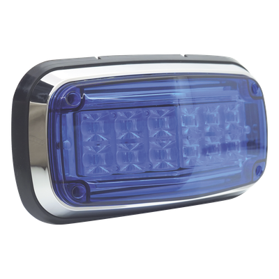 Luz de Advertencia LED / 12 LEDs / 11 Patrones de Destello / IP67 / 12-30 VCC / 170 x 134 x 64.5 mm | SIERRA STORE