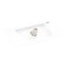 Toma de Pared Coaxial / Conector Tipo F / 75 Ohm / Estilo Designer / Blanco Brillante | SIERRA STORE