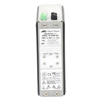 Switch Industrial Administrable Capa 2 / 4 Puertos Gigabit + 2 SFP / 8.93 Mpps / -40°C a 75°C / 12-48 VDC / 1.8 x 6.3 x 5.3 in | SIERRA STORE