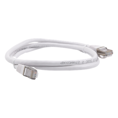 LINKEDPRO BY EPCOM LP-STP-6A-100-WH - Patch Cord / Cat6A Blindado / 10G / 1.0 m (3.28 ft) / 500 MHz / AWG 27 / Blanco | SIERRA STORE