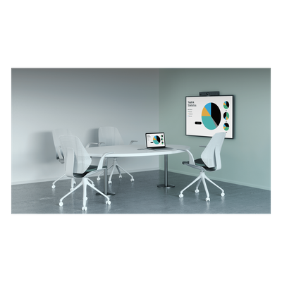 Barra de Videoconferencia Todo en Uno / 4K / Lente 120° / 8 Micrófonos MEMS con IA / Auto Framing / Microsoft Teams y Zoom / Android | SIERRA STORE