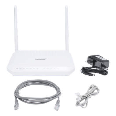 ONT GPON / 4 Puertos Gigabit / Wi-Fi Dual Band 2.4/5 GHz / 1 Puerto POTS / USB 2.0 / MIMO 2x2 / 2 Antenas 5 dBi / SC/UPC | SIERRA STORE
