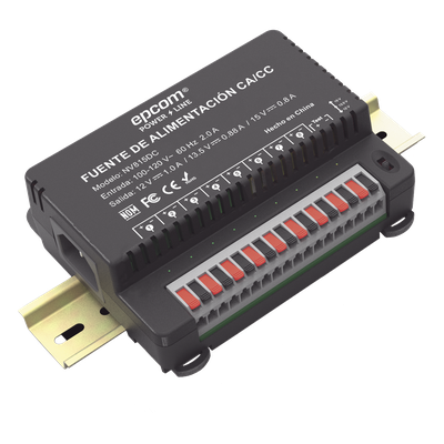 Fuente de Poder / 8 Canales / Salida Ajustable 12/13.5/15 Vcc / 4 A por Canal / 48 W / Montaje en Pared | SIERRA STORE