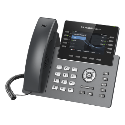 Teléfono IP / 10 Líneas SIP / 5 Cuentas / Pantalla 4.3" / Wi-Fi 5 Dual Band / Bluetooth / PoE Gigabit / 40 Teclas BLF | SIERRA STORE