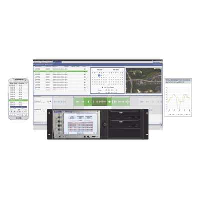Sistema de Grabación de Audio / 16 Canales / 2x2 TB RAID / 160,000 Horas / VoIP / SIP / P25 / DMR / NXDN / 5.25 pies | SIERRA STORE