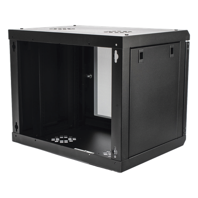 Gabinete de Pared 9U / Cristal Templado / 455 mm Profundidad (1.49 pies) / Acero Reforzado | SIERRA STORE