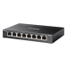 Switch Gigabit Easy Managed 8 Puertos / PoE+ 64W / Cloud Omada SDN / 16 Gbps / Fanless 0 dBA / Alcance Extendido 250m | SIERRA STORE