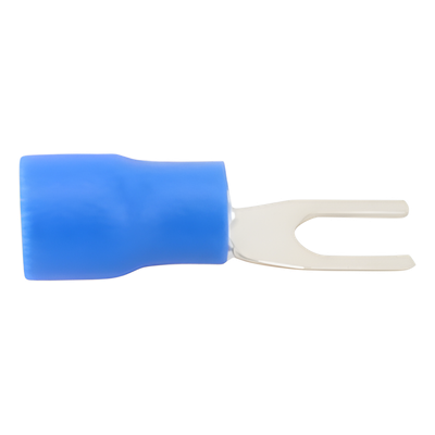 Terminal Horquilla Aislada / 16-14 AWG / Azul / 25 Piezas / Espada 6.3 mm | SIERRA STORE