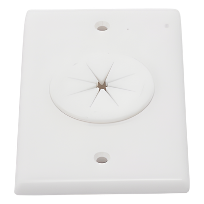 LINKEDPRO BY EPCOM LP-FP-GROM - Placa de Pared / Orificio con Grommet / Montaje Vertical / ABS Blanco | SIERRA STORE
