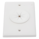 LINKEDPRO BY EPCOM LP-FP-GROM - Placa de Pared / Orificio con Grommet / Montaje Vertical / ABS Blanco | SIERRA STORE