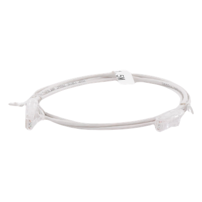 LINKEDPRO BY EPCOM LP-UT6-150-WH28 - Cable de Parcheo Slim UTP Cat6 / 1.5 m (4.92 ft) / 28 AWG / Blanco / Diámetro Reducido | SIERRA STORE