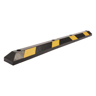 ACCESSPRO AC-183TV - Tope Vehicular / 183 cm (6 pies) / Caucho Rígido A85 / 5 Toneladas / 8 Franjas Reflejantes / Negro-Amarillo | SIERRA STORE