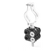 Sujetador de Cable para Torre / 4 Cables 6 a 8 mm / Abrazadera 1 1/4 in (32 mm) / Plástico Resistente / Kit con Hardware | SIERRA STORE